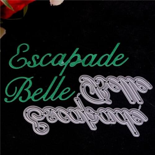 French word Metal Cutting Dies for Diy Scrapbooking Die Cut New Cuts for Paper Card Making Craft Embossing I love you