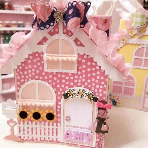 KSCRAFT Big House Tissue Box Metal Cutting Dies Stencils for DIY Scrapbooking/photo album Decorative Embossing DIY Paper Cards