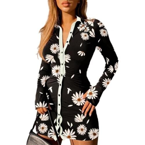 Summer Shirt Dress Women Plus Size Dresses Love Print Single-breasted Cardigan Style Comfortable Dating Blouse Mini Dress