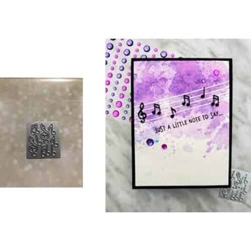 Sheet music Metal Cutting Dies Cutting Mold Scrapbook Paper Craft Knife Mold Blade Knife Impact Protection Pads