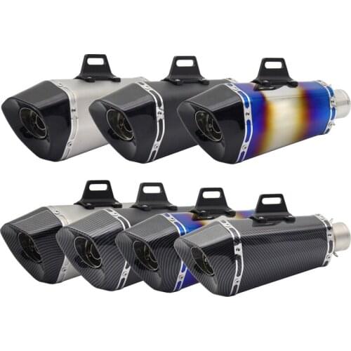 Inlet 51mm Motorcycle Exhaust Pipe Muffler Universal Motorbike Pitbike Universal Exhaust Muffler Tube DB Killer Escape Moto