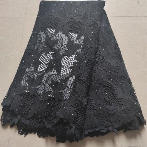 New Arrival high quality african cord lace fabric chemical lace water soluble guipure lace fabric for wedding JL030