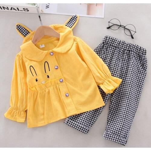 Aby Girls Suit Clothes Hoodie With Leggings Autumn 2021 New Fashion Cotton Material Long Sleeve Child Clothing Infant 0-4Y