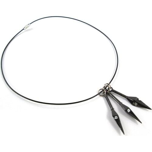 Bsarai Naruto Sasuke Kakashi Kunai Cosplay Zinc Alloy Necklace