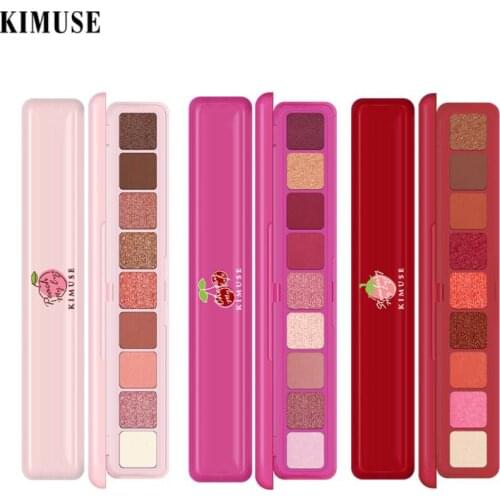 NEW 9colors Square Eyeshadow Palette Long Lasting Waterproof Matte Pearl Fruit Eyeshadow Peach Strawberry Cherry Palette