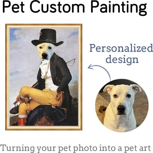 Custom Cat Dog Pet Portrait Diamond Painting Pictures 5D DIY Paintings Decoration Diamond Embroidery Mosaic Diamond Cross Stitch