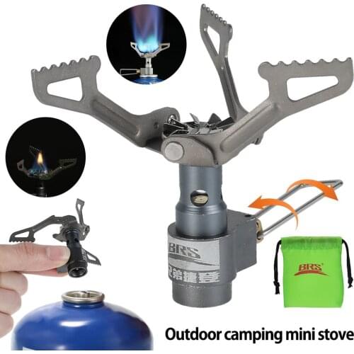 Outdoor Sport Mini Camping Stoves Folding Gas Stove Portable Survival Furnace Cooking Pocket Picnic Split Stoves Cooker Burners