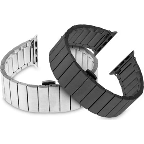 Stainless Steel strap for Apple Watch band 44mm 40mm iWatch band 42mm/38mm Butterfly Metal Bracelet Apple watch serie 5 4 3 se 6