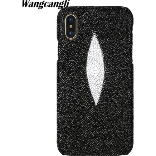 Luxury Brand genuine snake skin phone case For Xiaomi Mi Max 3 phone back cover protective case leather phone case