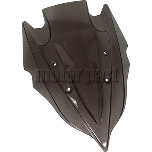 Motorcycle Windshield For Kawasaki Z300 Z250 2013-2015 Z 300 250 Double Bubble Windscreen Smoke 13 14 15