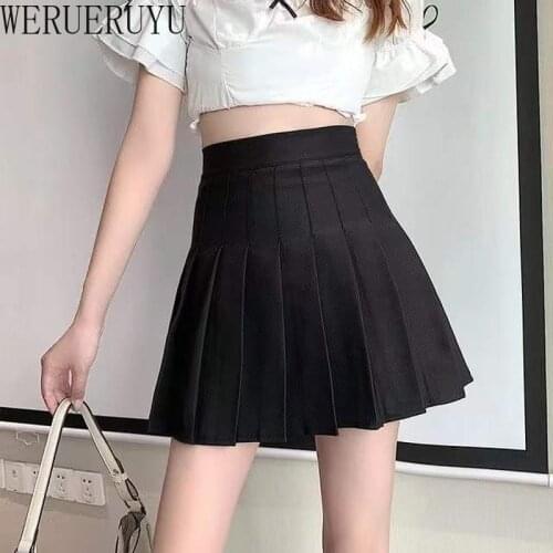 Женские юбки в складку WERUERUYU China At AliExpress