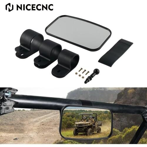 NICECNC Center Rear View Rearview Mirror For Can Am Maverick X3 MAX X DS RS Turbo 2017-2021 2020 2019 UTV Plastic Accessories