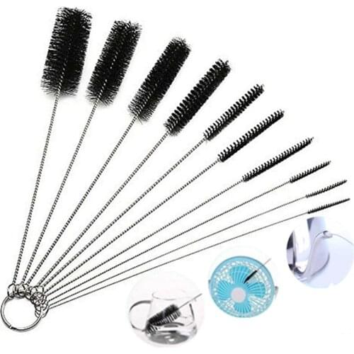 10Pcs Nylon Tube Cleaning Brushes Set Drinking Straw Cleaning Brush for Glasses Keyboards Jewelry Brushes Kit