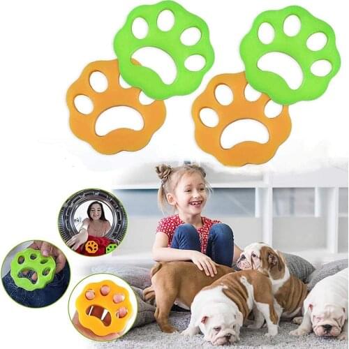 4Pcs Pet Hair Remover Washing Machine Reusable Laundry Fur Catcher Cleaning Products Reusable Cleaning Laundry Dryer Catcher