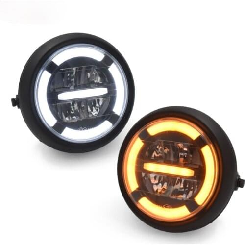 7-inch Retro Motorcycle Modification Accessories Headlights LED Daytime Driving Headlights