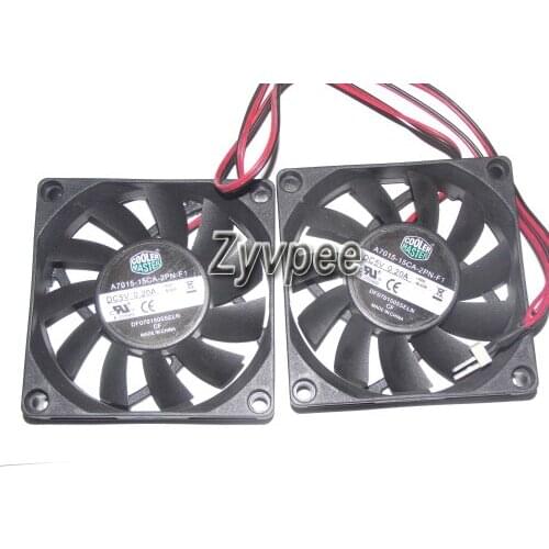 70x70x15mm A7015-15CA-2PN-F1 DF0701505SELN 5V 0.20A 2Wires Cooling Fan a Set of 2pcs