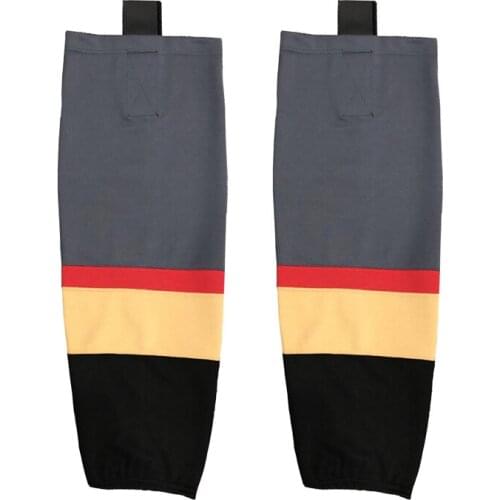 COLDINDOOR 100% Polyester blank white ice hockey socks Cheap Shin Guards