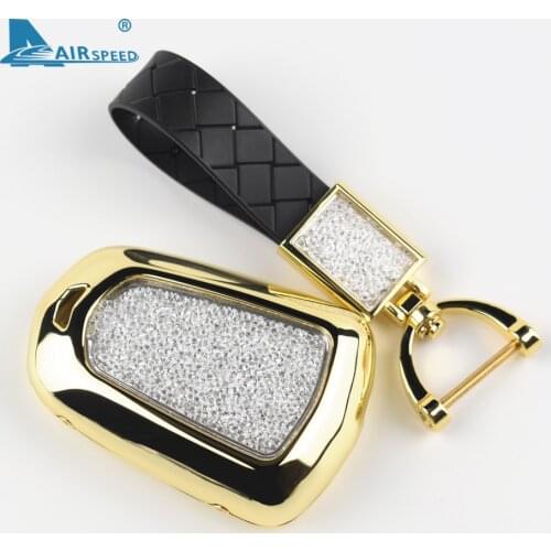 Zinc Alloy Diamond for Cadillac Escalade XT5 CT6 SRX CTS ATS XTS ATS-L 4/5/6 Button Car Key Case Cover Protective Accessories