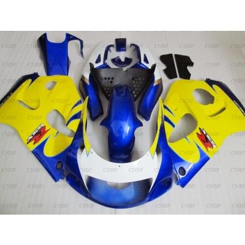 For Suzuki GSXR750 1996 - 2000 Plastic Fairings for Suzuki GSXR600 96 97 Fairings GSXR 600 2000 Yellow White Blue Fairing Kits