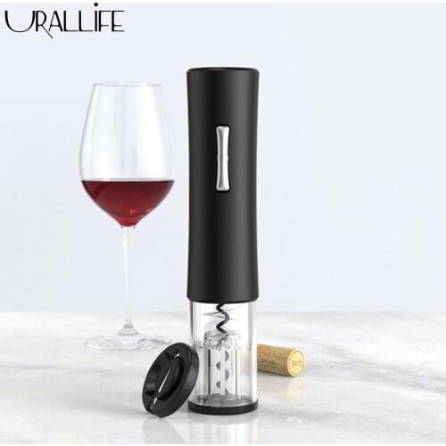 Urallife Portable Electric Bottle Opener Household Automatic Red Wine Bottle Opener Foil Cutter Can Opener For Kitchen Tool