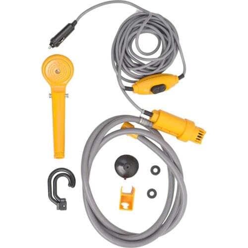 12V Electric Water Pump Car Auto Washer Camping Hiking Travel Outdoor Shower Kit
