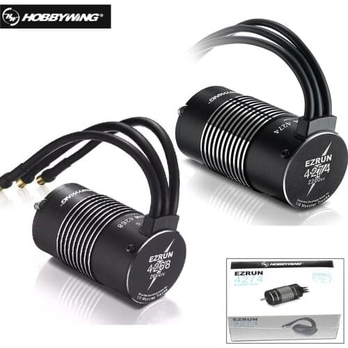 Hobbywing EZRUN 4274 2200KV/4268 2600KV 4-Poles High Frequency Senseless Brushless Motor For 1/8 RC Toy Car Monster Truck