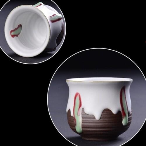 Ru Kiln Tea Master Cup Ceramic Kung Fu Ge Kiln Tea Cup Ru Porcelain Open Piece Can Hold Individual Single Cup