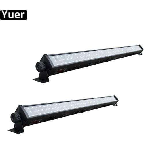 2Pcs/Lot LED RGB 3IN1 Wall Wash Lights DMX Music control LED Flat Par Light For Dj Disco Party Stage Show Effect Stage Project