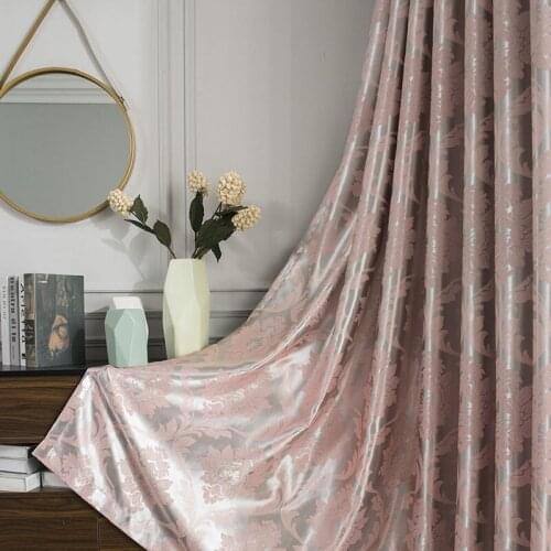 2021 New American Simple Curtain Thicken Curtain Insulation Net Red Curtain Fabric Curtains for Living Dining Room Bedroom Study