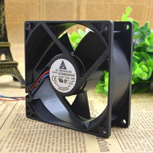 Original FOR Delta EFB0924HHE 9038 24V 0.30A 9CM Inverter Cooling Fan