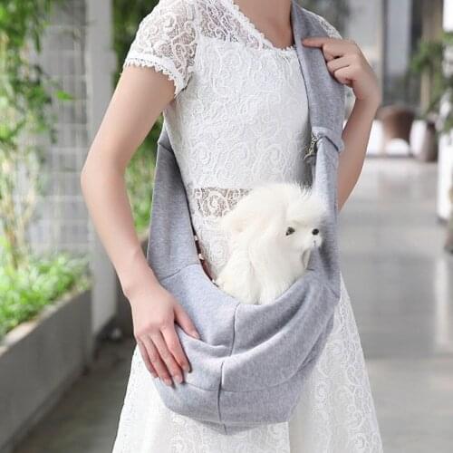 Large Capacity Soft And Breathable Material Portable Reversible Pet Carrier Dog Cat Carry Bag Shoulder Bag For Outdoor Travel