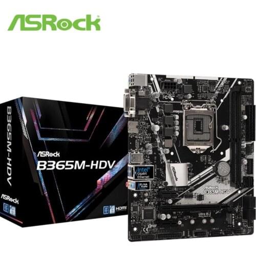 FULL NEW ASRock B365M HDV desktop computer motherboard LGA1151 M-ATX supports 8 9 generations