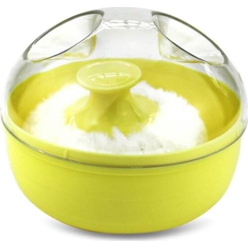 Portable Baby Soft Body Talcum Powder Puff Sponge + Box Case Container Useful D7YD