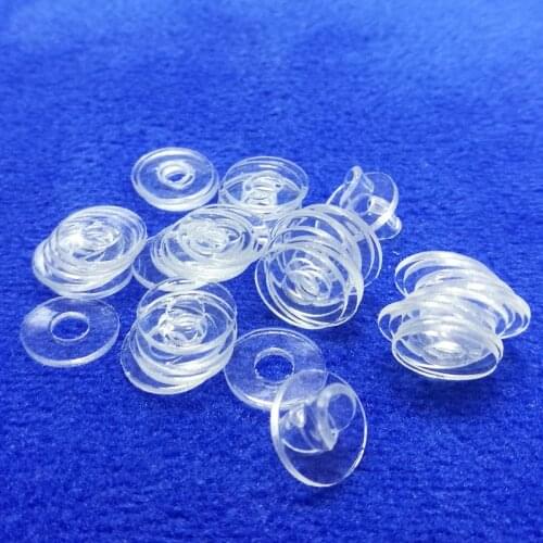 50pcs M3 PVC transparent flat washers soft plastic leak-proof seal washer round screw gaskets rubber pad gasket
