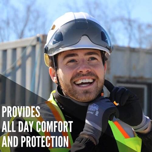 DARLINGWELL Hard Hat ABS Vented Helmet Adjustable with Visor for Construction Climbing Outdoor Sports Riding