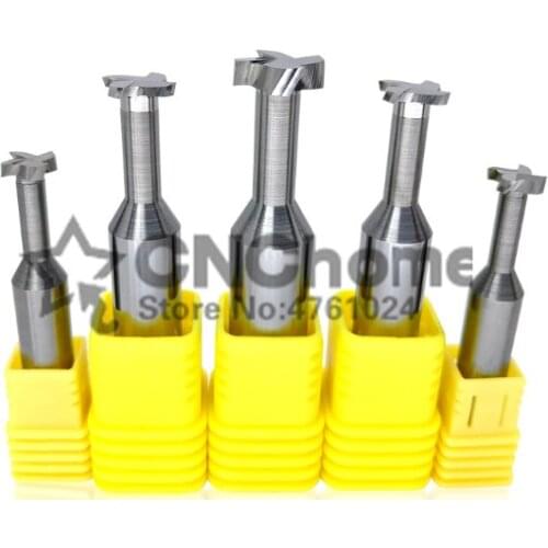 1PCS T8*1/T8*1.5/T8*2/T8*2.5/T8*3 Cemented carbide Straight shank T groove milling cutter T type Straight shank milling cutter