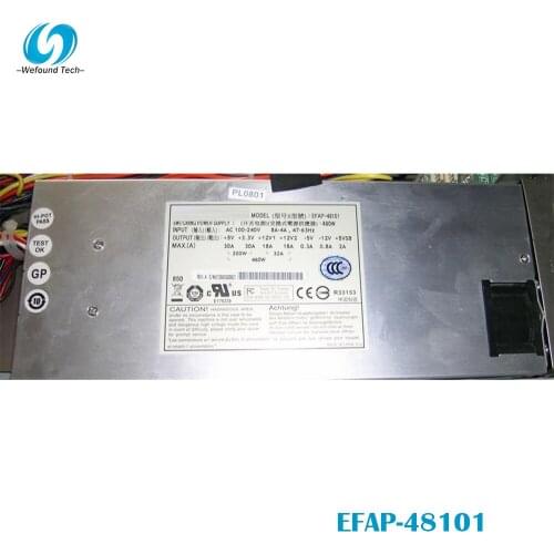 100% test for power supply for EFAP-48101 480W 1U Work Good