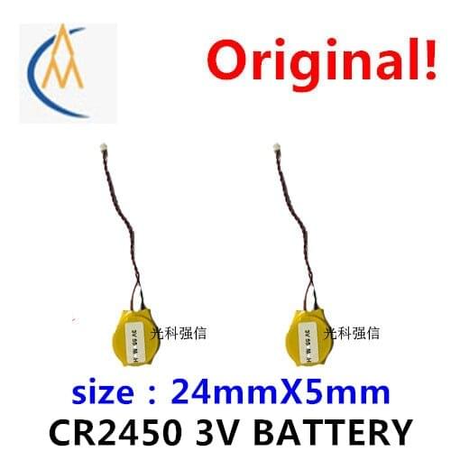 2PCS Sufficient for a laptop motherboard memory ChuCunXin 3 v battery CMOSBIOS550MAH CR2450 belt line