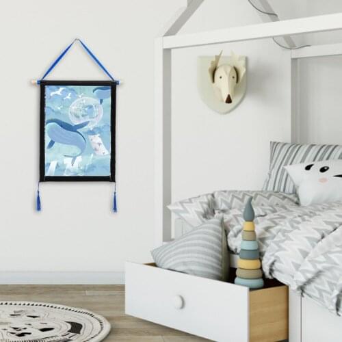 Diamond Painting Hanging Frame Hanger Kit For Poster Photo Picture Simple Scrolls Painting Magnetic Core Hanging Clip