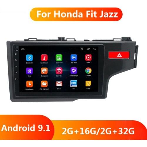 9'' Android 9.1 2 Din Car Multimedia Video Player Auto Radio Stereo For Honda Fit Jazz RHD 2014-2019 GPS Navigation Head Unit