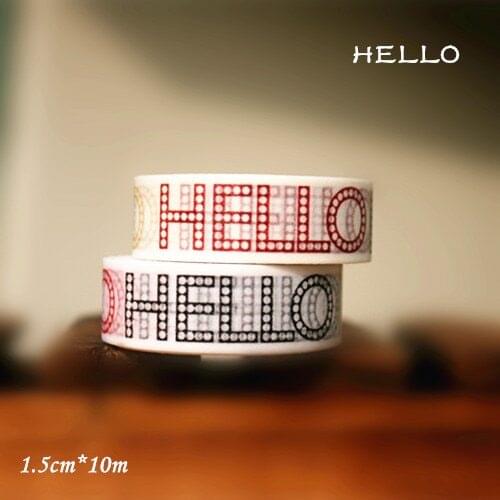 Paper tape shredded paper tape handmade diy stickers hello