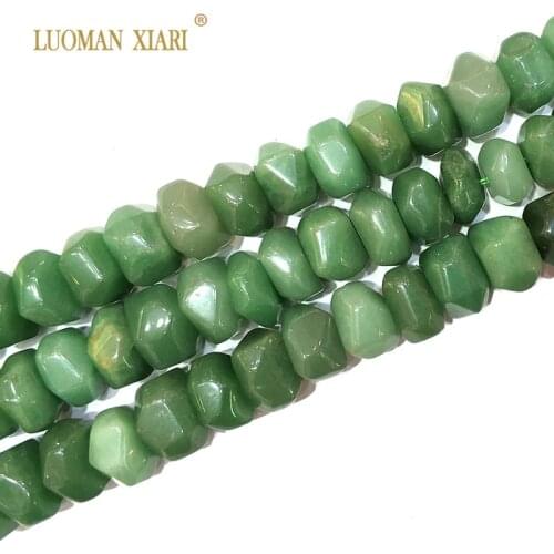 High Quality 100% Natural Stone Beads Green Aventurines Beads For Jewelry Making DIY Bracelet, Necklace Size 9-14 mm Strand 15"