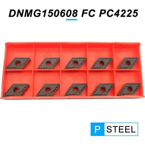 DNMG150608 FC PC4225 External Turning Tool High Quality DNMG 150608 Tungsten Carbide Inserts CNC Lathe Cutter Tool For Steel