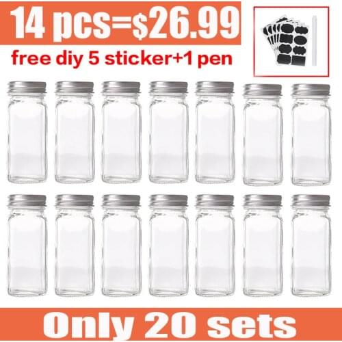 Seasoning Box Lid Condiment Pot Seasoning Bottle Glass Kitchen Supplies And Materials Saltcellar Canister Set Glass Spice Jar