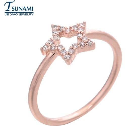 Colorful and colorful zircon rings, jewelry for womens pursuit of love weddings RG-011