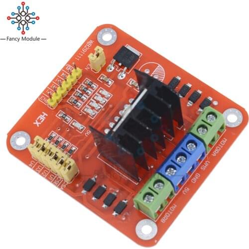L298N DC Motor Driver Module Dual H Bridge DC Motoe Driver Module Stepper Motor Driver Board for Arduino PIC AVR