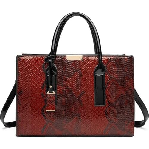 Fashion Snakeskin pattern Bags for Women 2021 Handbags High Quality Leather Ladies Tote Bag Luxury Designer Women Messenger Bags