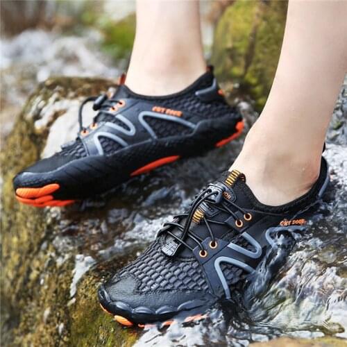 Summer Men Upstream Water Shoes Women Breathable Beach Sneakers Diving Swimming Barefoot Aqua Shoes Outdoor Wading Shoes