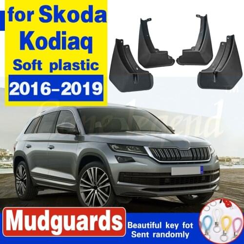 Set OE Fitment Car Mud Flaps For Skoda Kodiaq 2017 2018 Mudflaps Splash Guards Mud Flap Mudguards Fender Front Rear Car Styling
