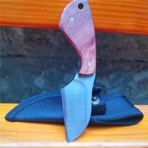 Fixed Blade Knife with Sheath Small Straight Knife Outdoor EDC Self-defense Tool Tactical Camping Survival Hunting Pocket Knives